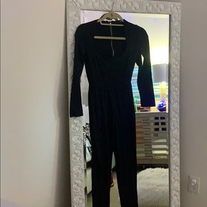 Black romper pants